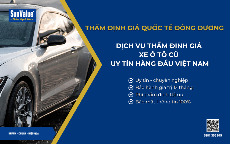 Định giá xe ô tô cũ, định giá xe ô tô đã qua sử dụng, xác định giá ô tô cũ 4