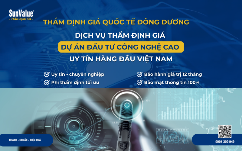 Phương pháp thẩm định giá dự án đầu tư, định giá dự án đầu tư công nghệ cao 4