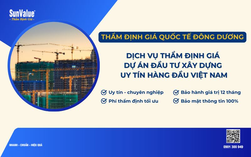 Thẩm định giá dự án đầu tư xây dựng, Thẩm định giá dự án đầu tư 4